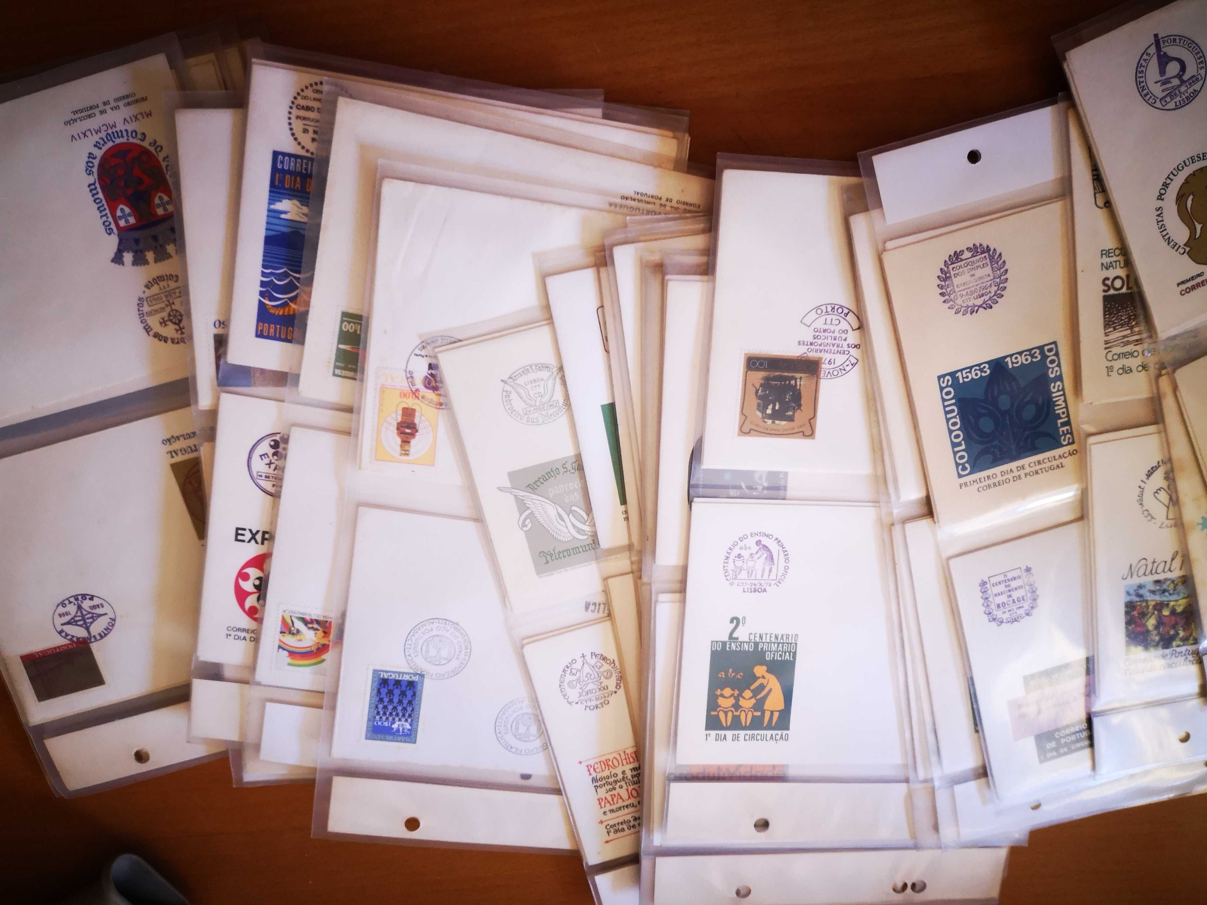 116 Envelopes com selos de 1º Dia de Circulação