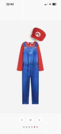 Super Mario strój 122/128 H&M karnawał