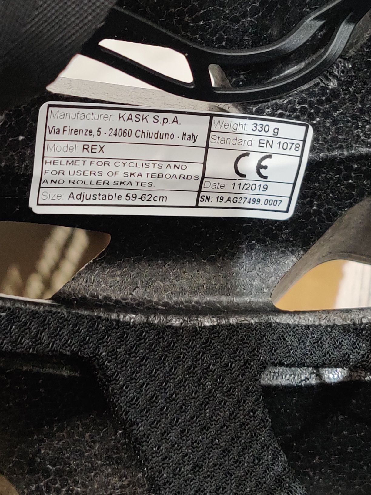 Kask rowerowy KASK rex MTB L oryginał