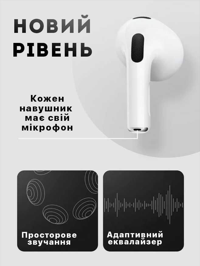 Навушники Airpods 3 \ Air pods 3 ( бездротові безпровідні )