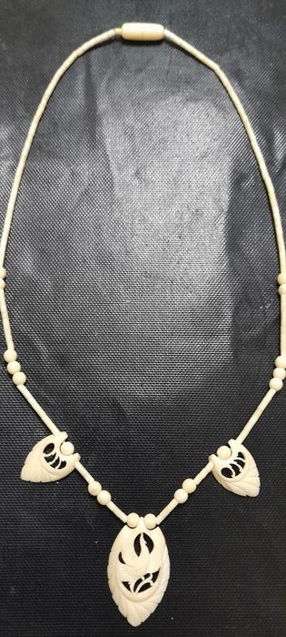 Кольє вінтажне, "Жар-птиця", кость натуральна.