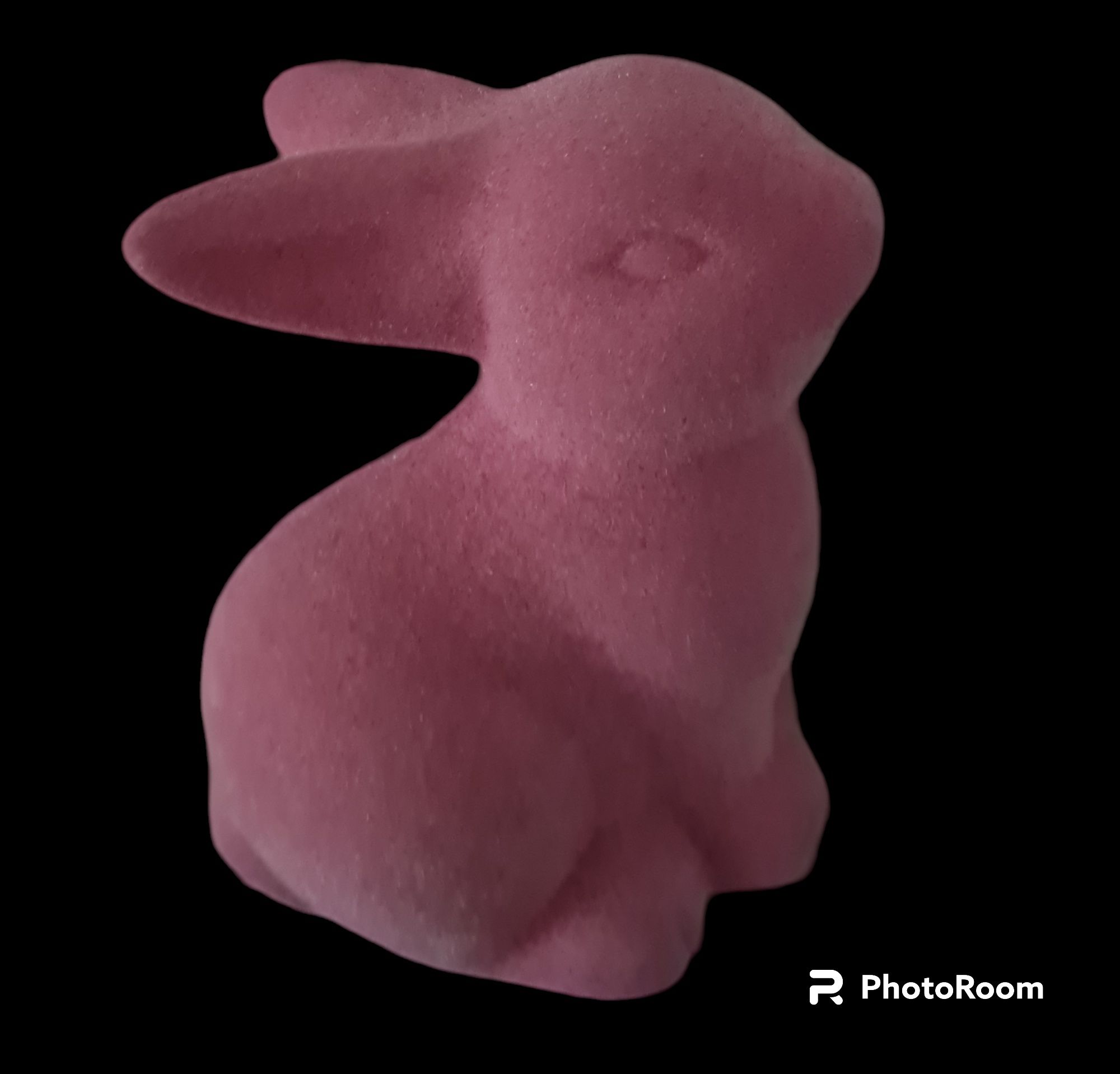 Tkmaxx figurka zając królik flokowany różowy ceramika NOWY