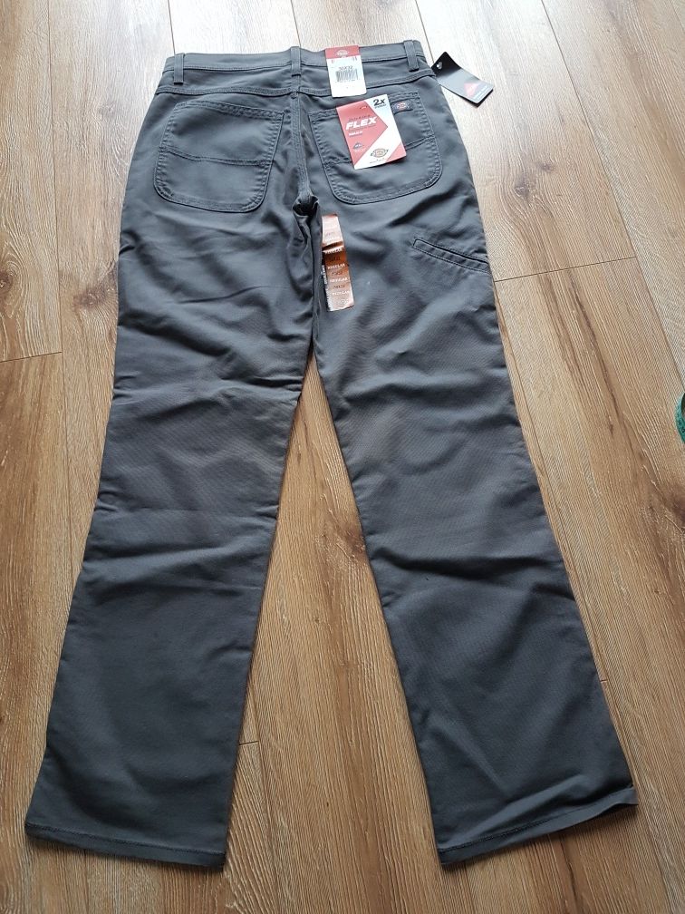 Dickies Flex Regular Fit straight spodnie męskie szare W30 L32