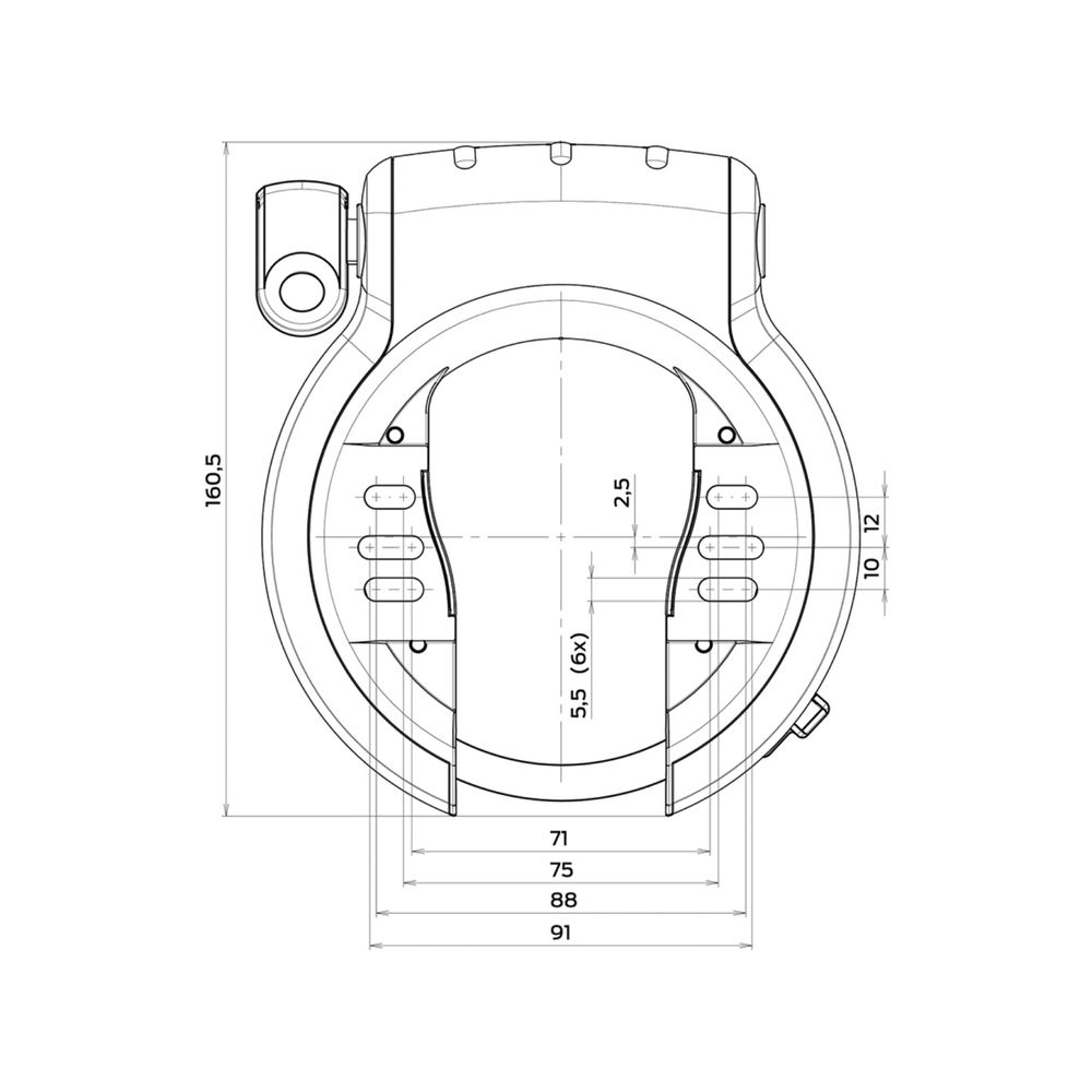 Blokada AXA Defender zamek Bosch Powertube (tuba)