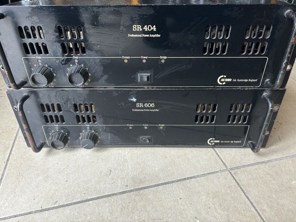 Końcówki mocy Cambridge C Audio SR 606 i SR 404. Vintage