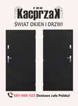 Drzwi KACPRZAK 90x200 Drzwi Zewnętrzne Swing Antracyt