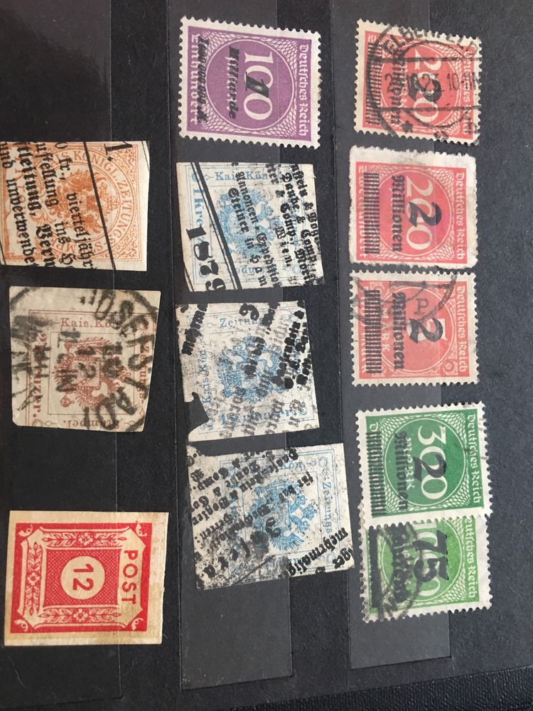Cenne niemiecke znaczki 1879/1921/22