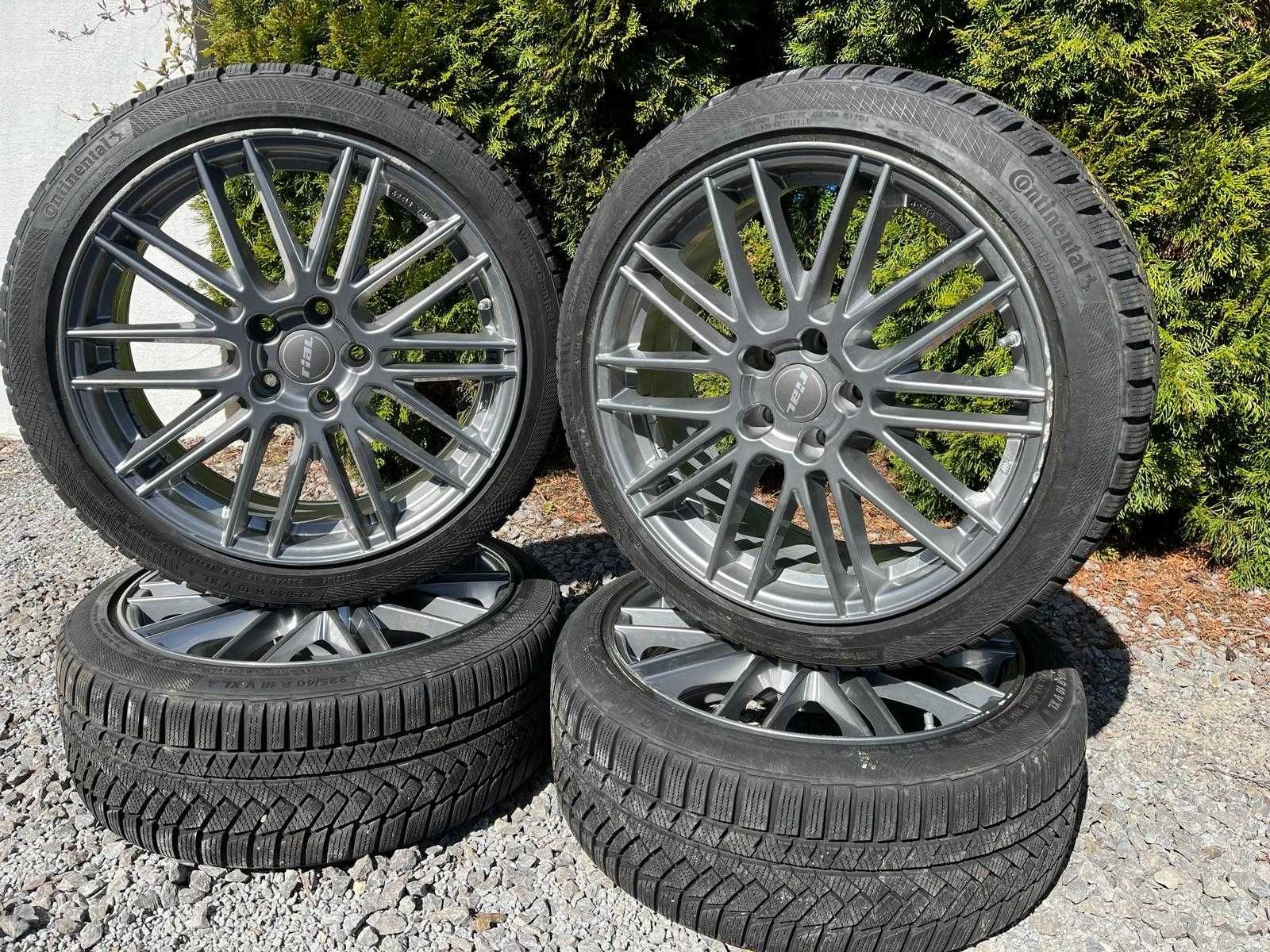 Felgi KBA51369 5x112 ET48 8Jx18 + opony zimowe 225/40r18 Audi Mercedes