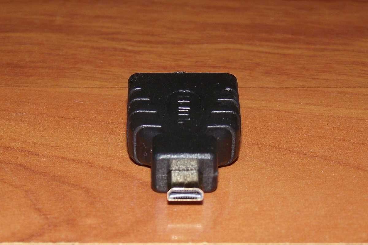 Adapter / przejściówka micro HDMI (M) -> HDMI (F)