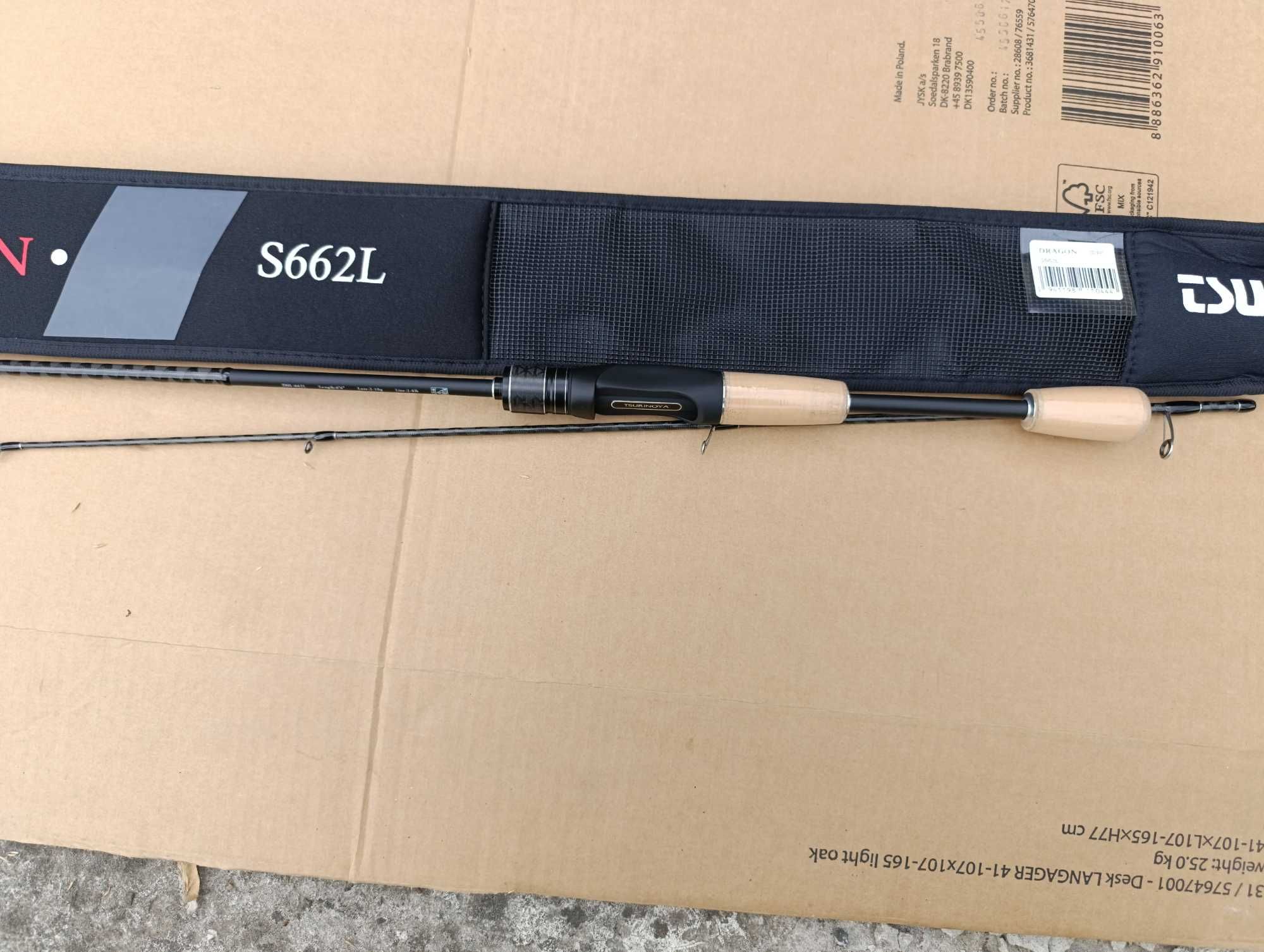 Спиннинг TSURINOYA DRAGON DNS-662L 2-10g новый