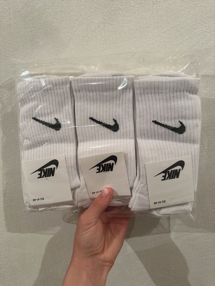 Шкарпетки найк | Носки Nike | ОПТ | Чорні | Білі | Дроп | Роздріб