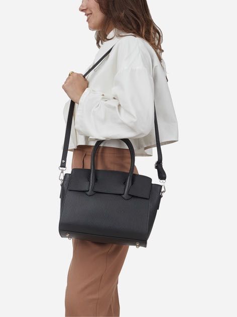 Шкіряна сумка чорна Італія