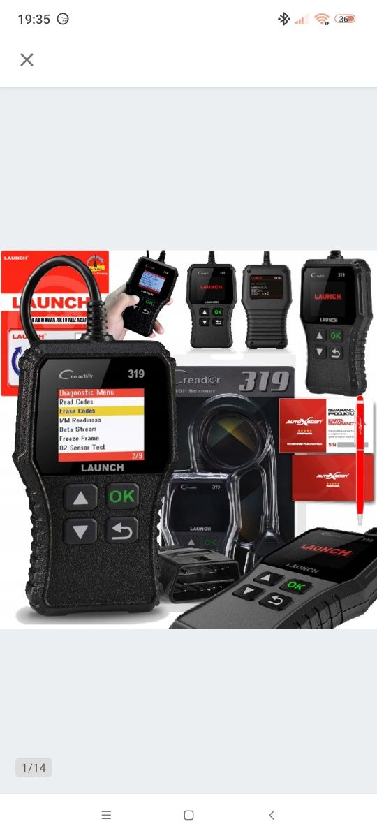 tester diagnostyczny LAUNCH CR319 OBD łączność