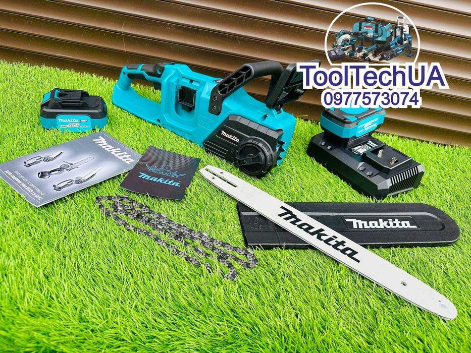 Акумуляторна цепна пила Makita DUC356BL Зарядка на 2 АКБ 36/8 2 режими