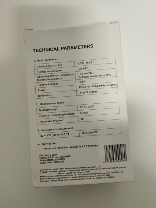 Termometro infravermelhos