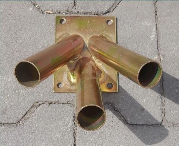 Flagowy uchwyt Metalowy, uchwyt do flagi, na 3 flagi. NOWY.