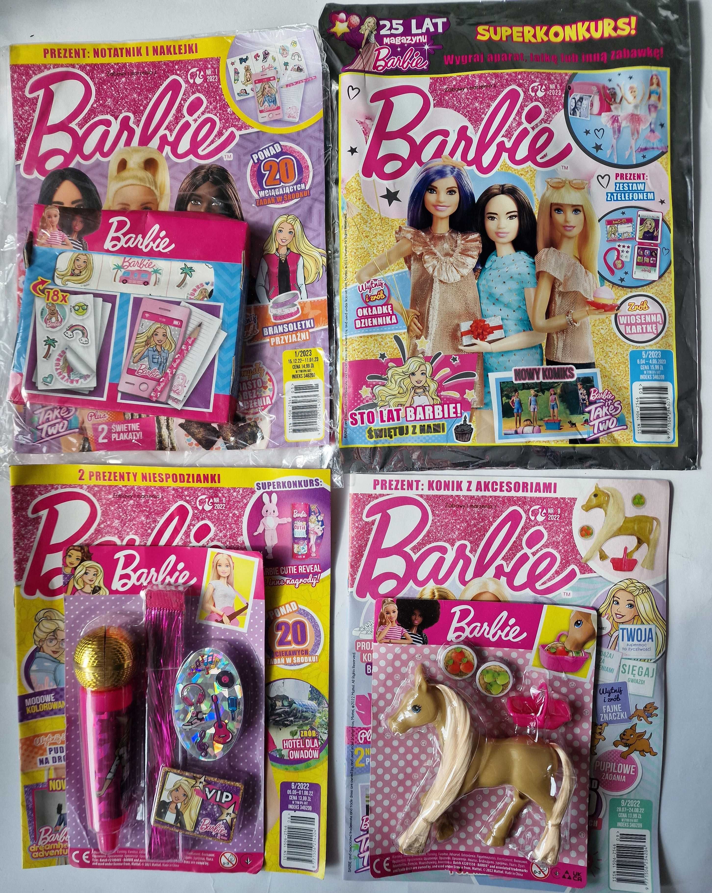 4 X BARBIE magazyn czasopismo  6/9/2022 +nr 1/3/2023