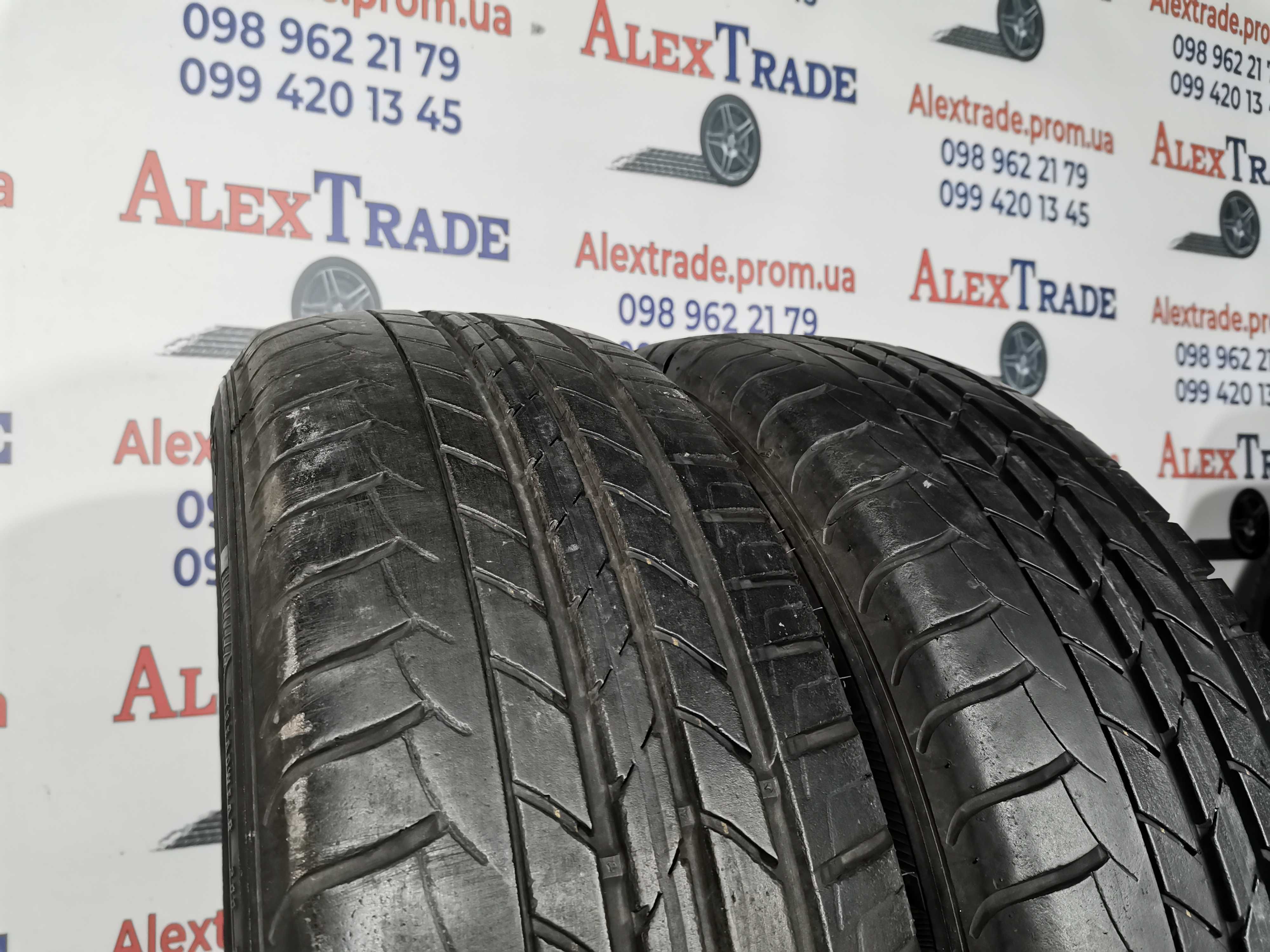 2 шт. 185/65 R15 Goodyear DuraGrip літні шини б/у, 6 мм