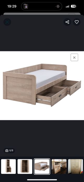 Łóżko z szufladami
