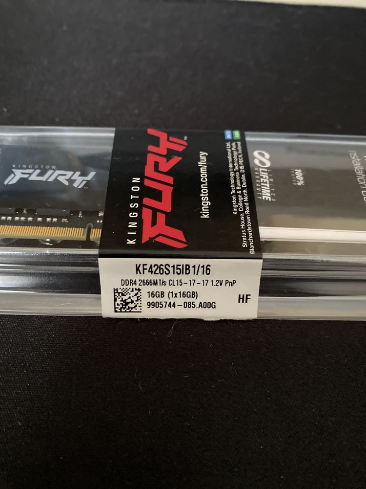 Оперативка kingston fury 16gb