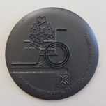 3 Medalhões bronze antigos