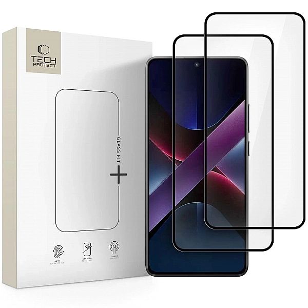 Szkło hartowane Tech-Protect Glass Fit+ 2-pack na Xiaomi Poco X7/5G -
