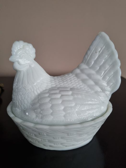 Średnia kura Ząbkowice biała kurka Prl