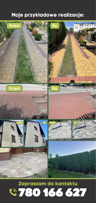 WKOŁO DOMU- mycie kostki,elewacji,ogrodnik,malowanie wnętrz,sprzatanie