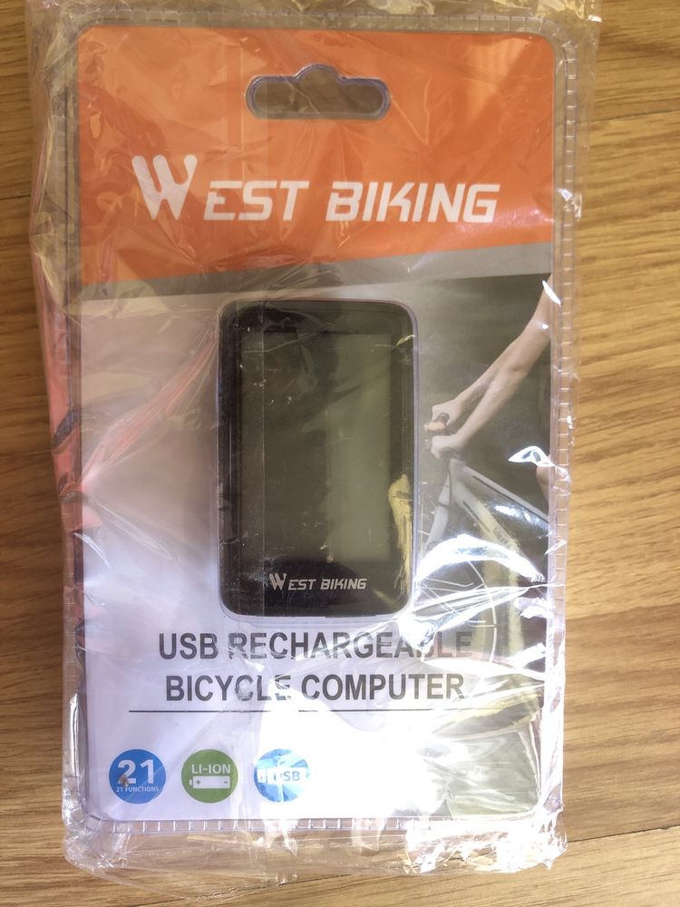 Licznik rowerowy West Biking USB komputer NOWY mtb