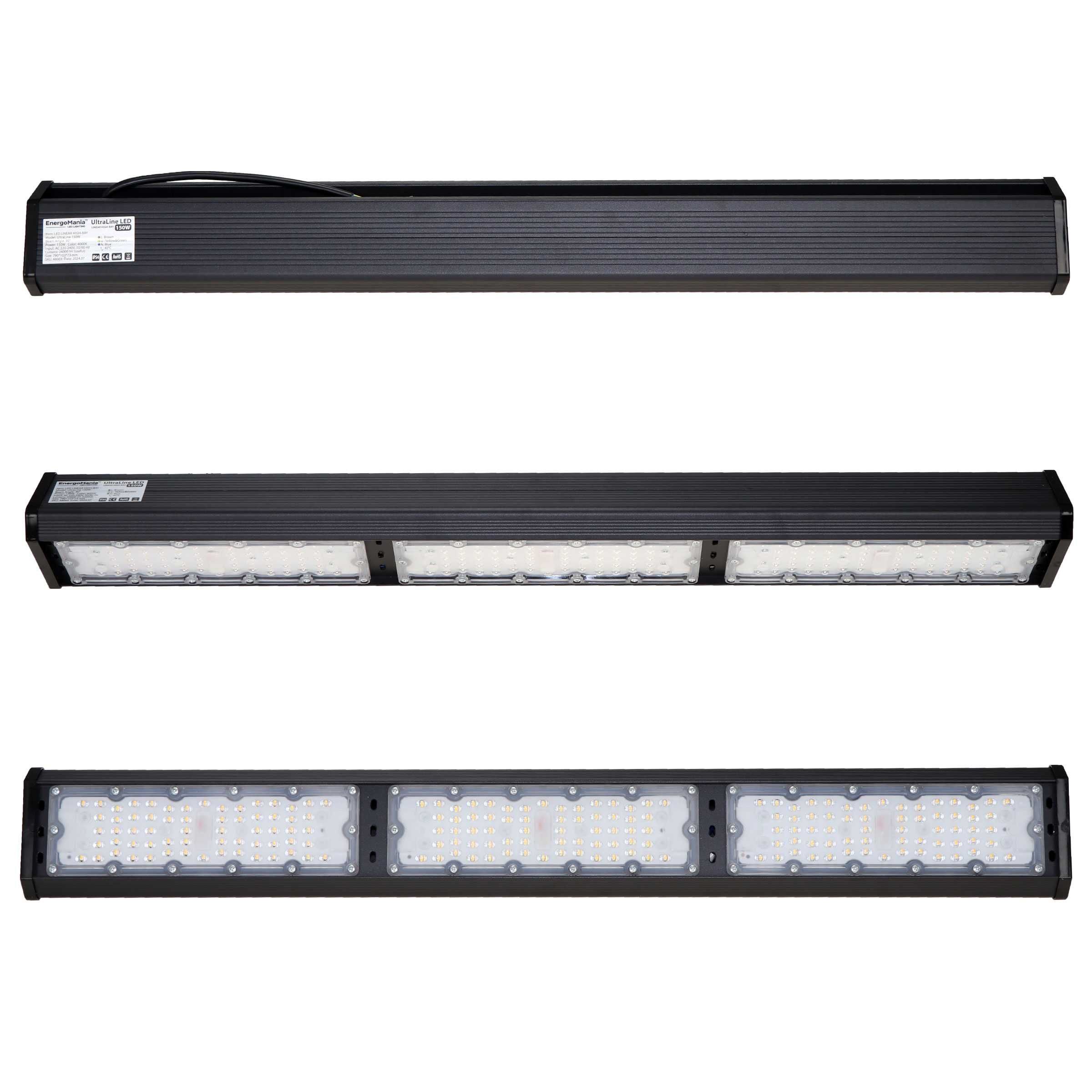 Liniowe lampy warsztatowe UltraLIne 100W 150W 200W oświetlenie hali