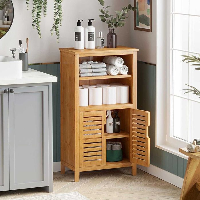 Nowa szafka łazienkowa / półka / wnęka / komoda/ regał / bambus !N221!