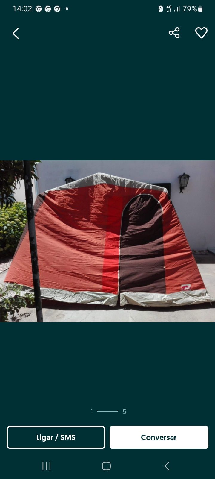 Tenda de campismo modelo André Jamet