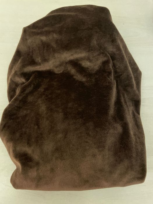 Мягкий бархатный чехол для пуфа, шоколад