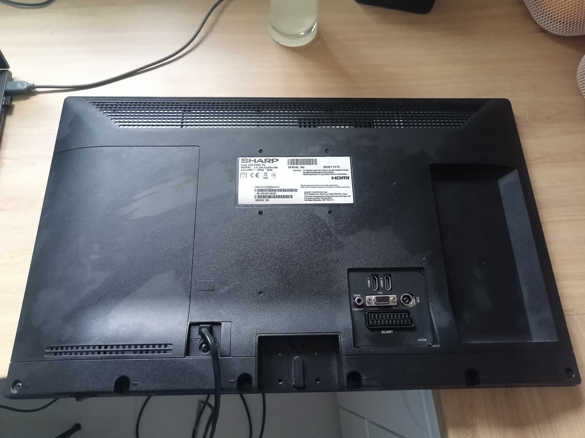 Telewizor TV Monitor 24" / SPRAWNY / HDMI + pilot / DARMOWA DOSTAWA