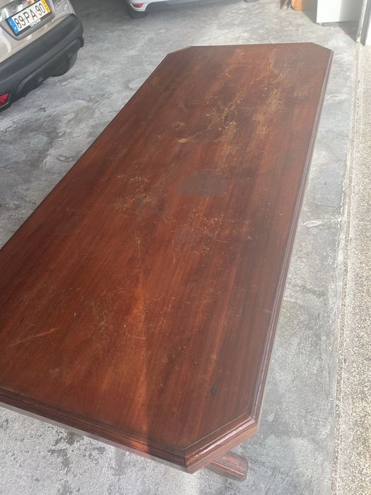 Mesa de madeira maciça - 2,06x0,89x0,81