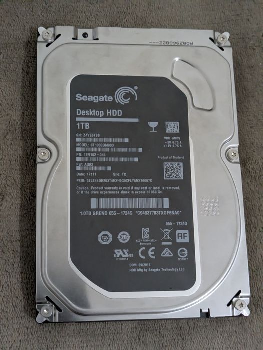 # Disco Seagate 3,5" de 1Tb #
