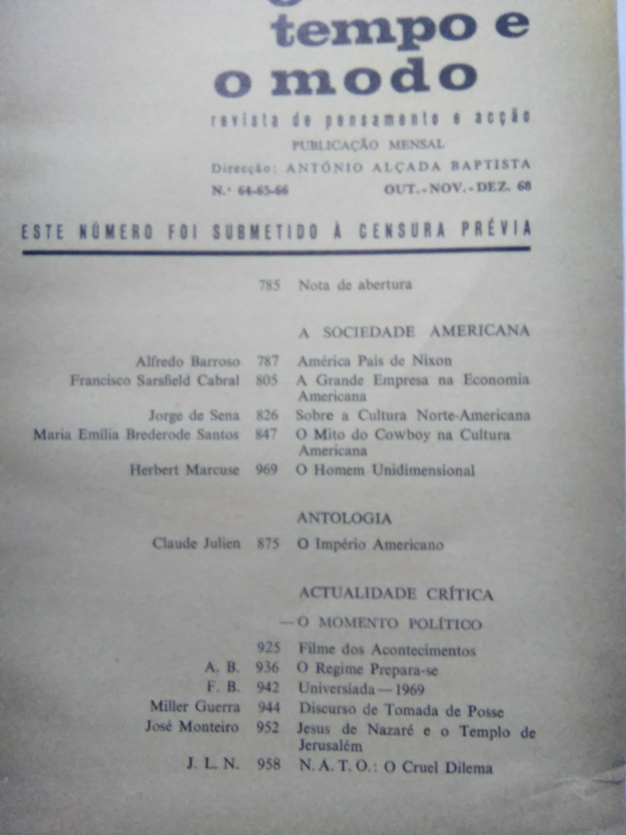 O Tempo e o Modo - revista de pensamento e acção