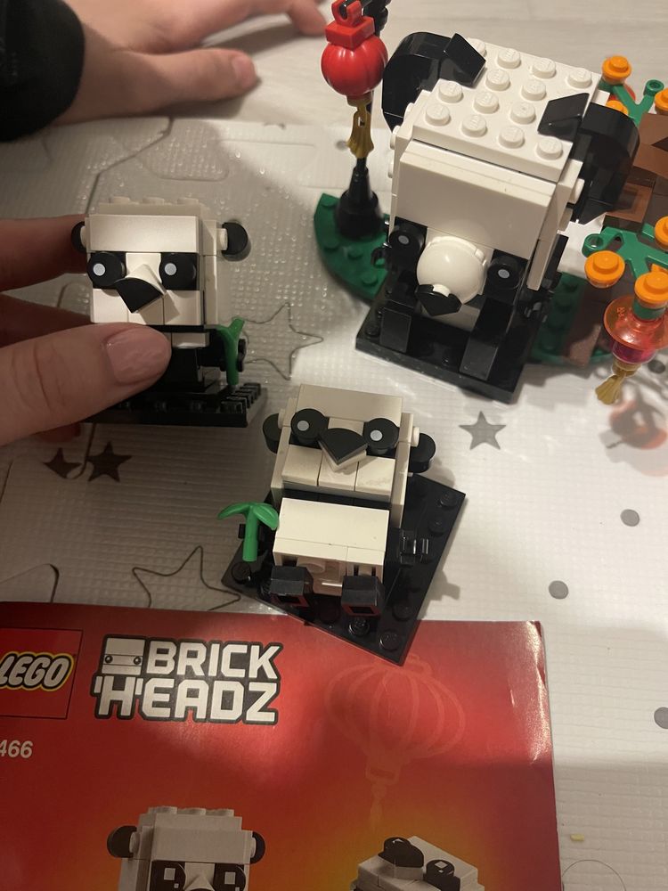 Lego pandy head brick