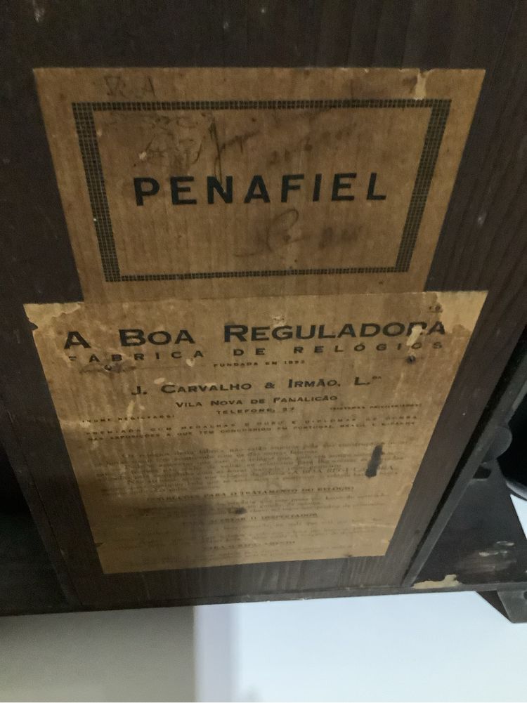 Relógio antigo da marca regulador