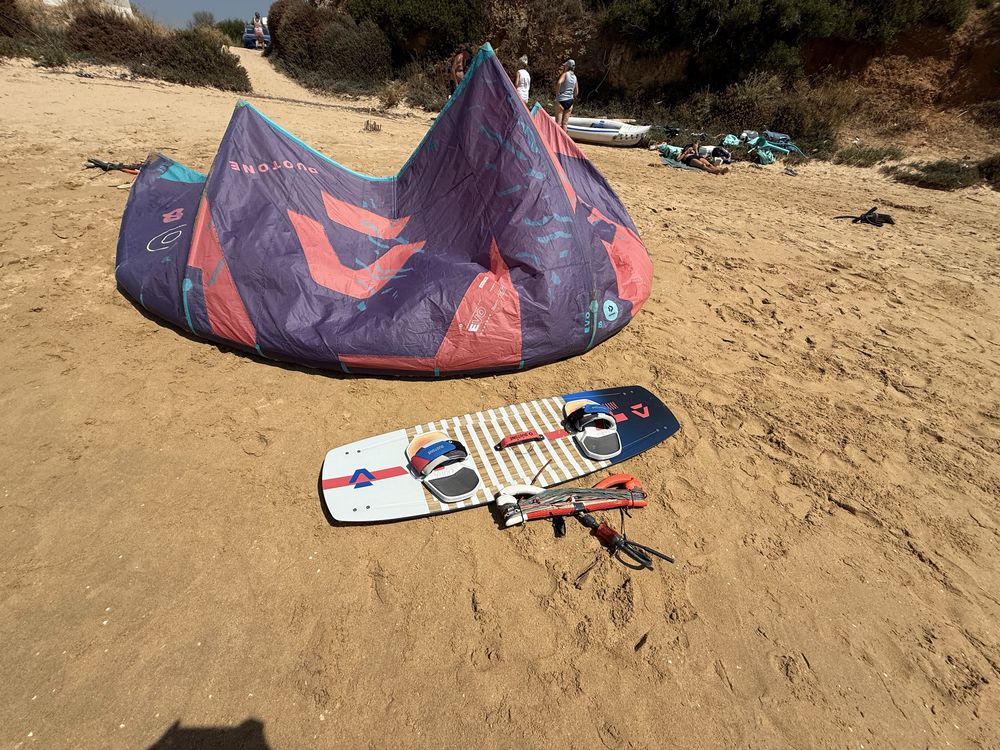 Kite Evo Duotone 8m com barra e prancha