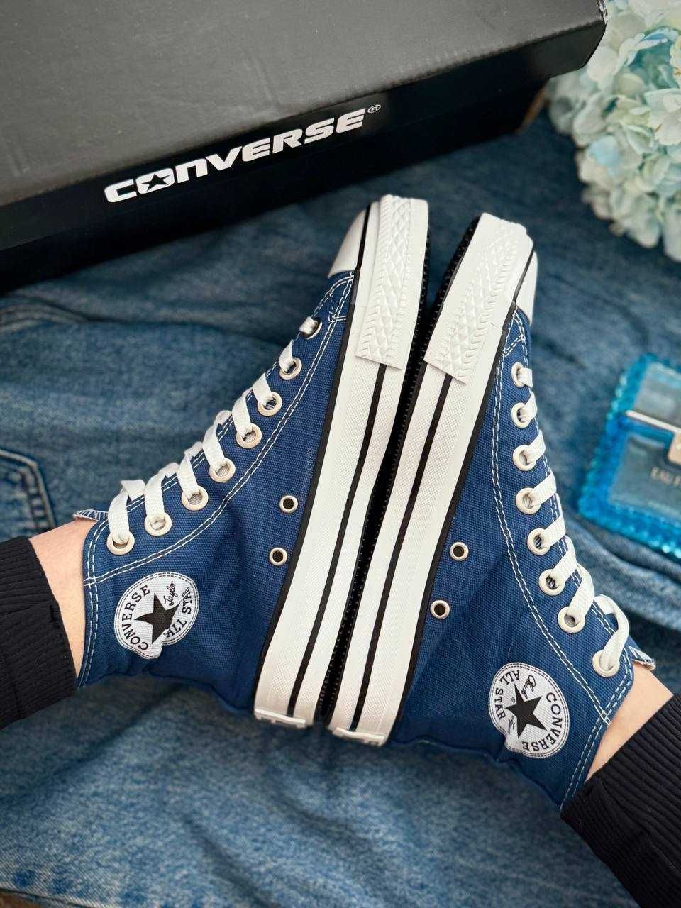 Converse All Star blue Сині жіночі кеди конверс олл стар сині 36-40