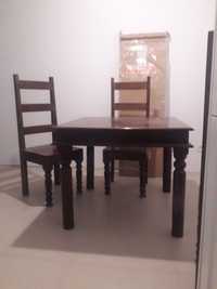 Stół i 4 krzesła meble kolonialne