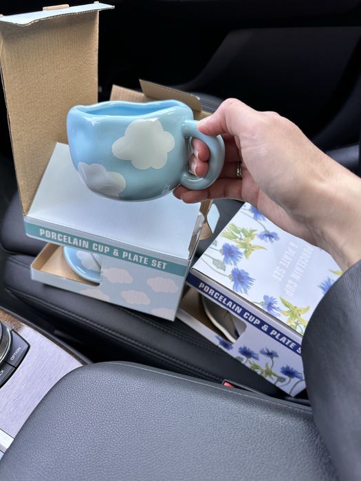 Чашка з блюдцем аврора