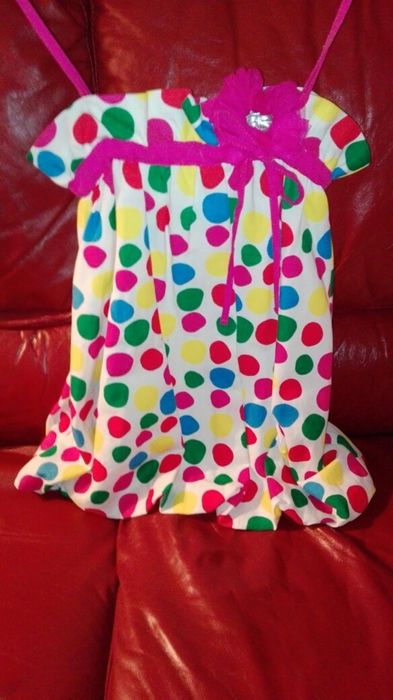 Vestido de menina 6 anos  em linho e algodão Agatha Ruiz de la Prada