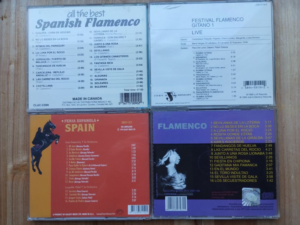 Flamenco unikalne CD 4 szt