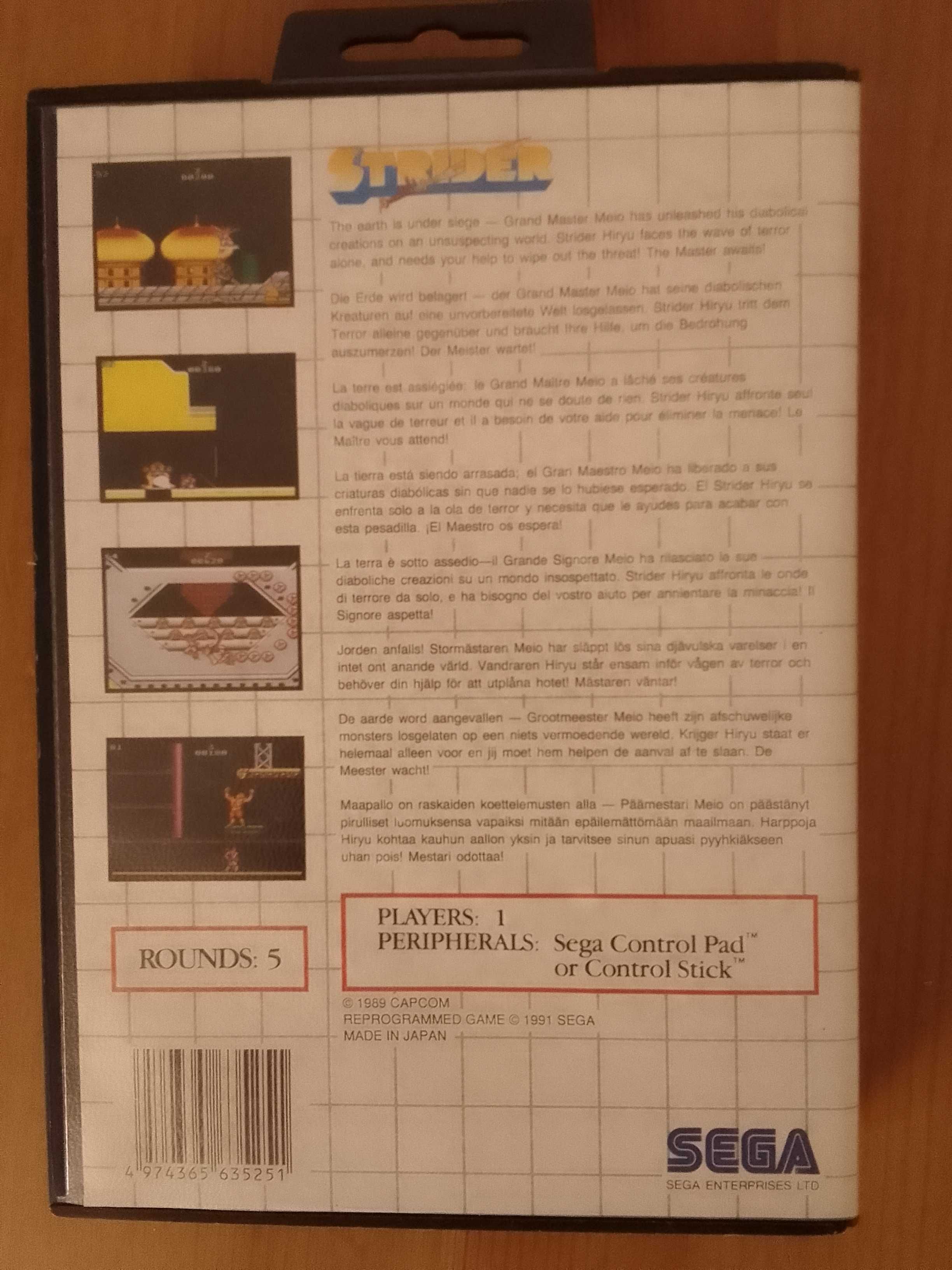 SEGA Dwupak: Teddy Boy The Sega Cartridge oraz Strider