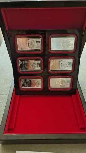 Srebny Okolicznościowy Zestaw Polskie banknoty obiegowe, nakład 3000
