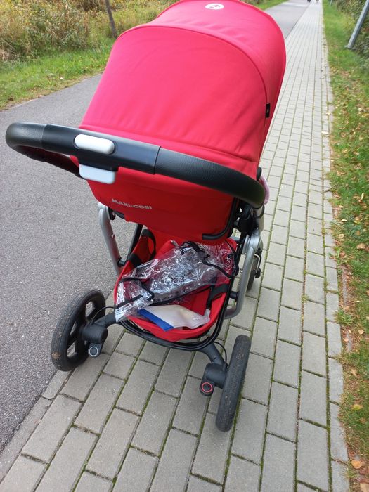 Wózek głęboko- spacerowy maxi-cosi, kolor czerwony