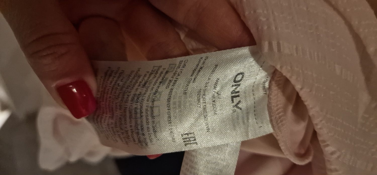 Piękna sukienka damska pudrowy róż PIG ALLE Only L