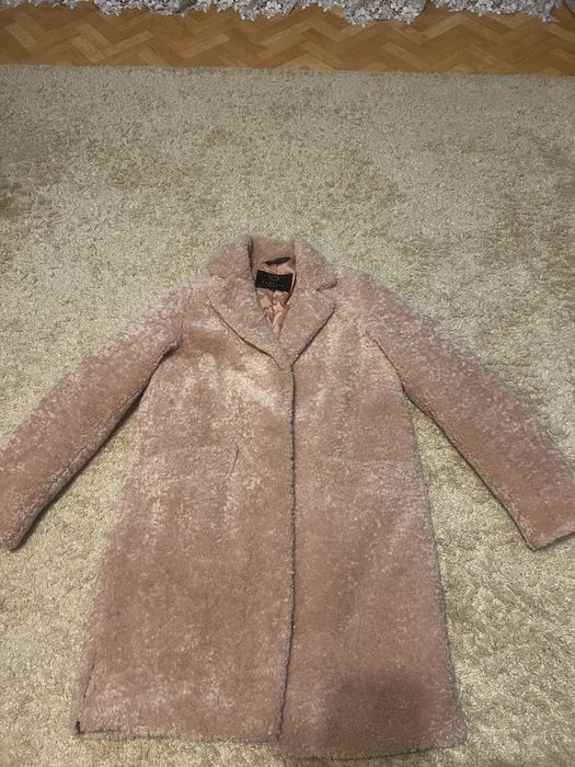 Розовая шубка на зиму